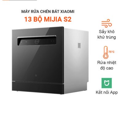 Máy rửa bát, rửa chén âm tường xiaomi Mijia 13 bộ S2 – rửa sấy nhiệt độ cao